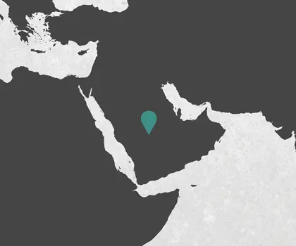 Map showing MAKEEN Gas Equipments location in Arabia