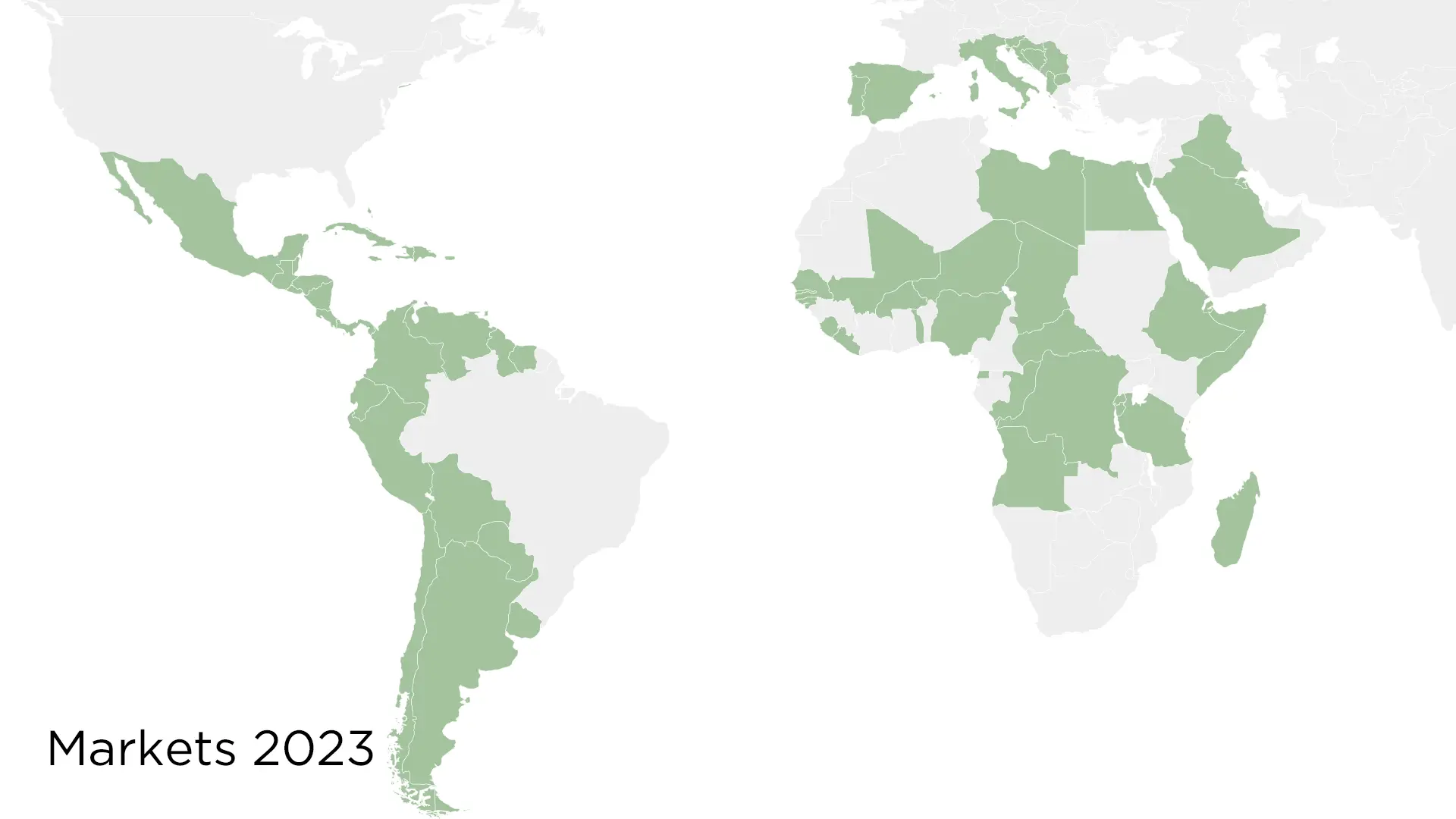 Map showing MAKEEN Gas Equipment Portugals market segments in 2023