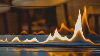 image of flames in a gas fire oven