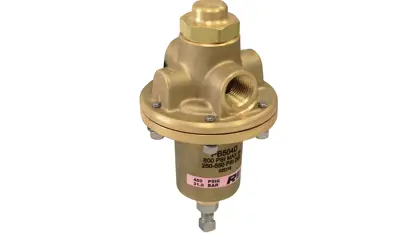 Rego PB series pressure builder, brass