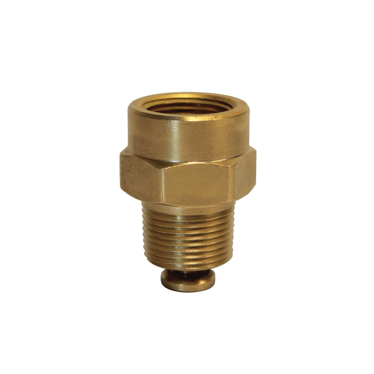 Threaded excess flow valves for LPG surge protection