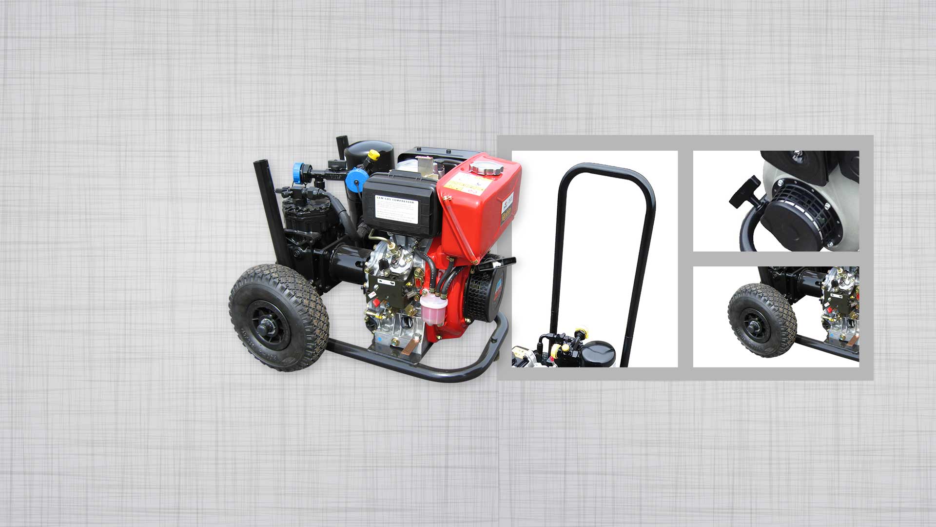 Image collage of a GEM Compressor