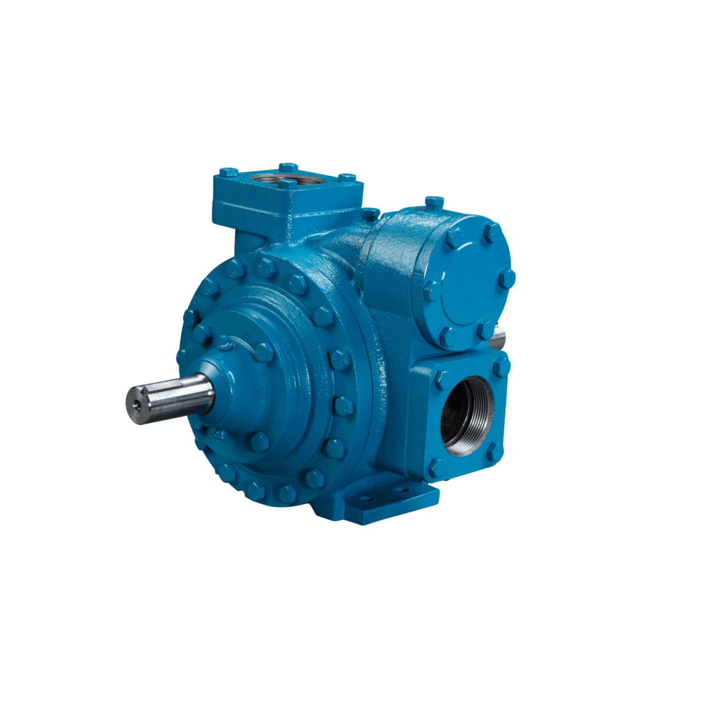 Image of blue rotary/sliding vane pump