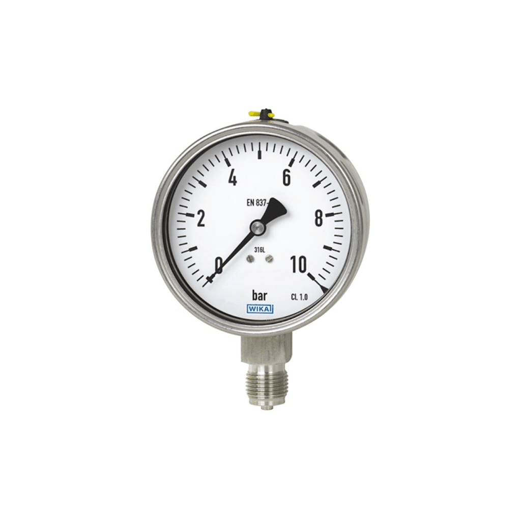 Image of WIKA pressure gauge, 0 to 10 bar