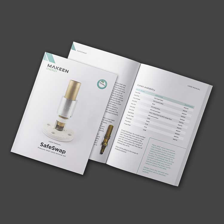 A photo of a brochure about a SafeSwap