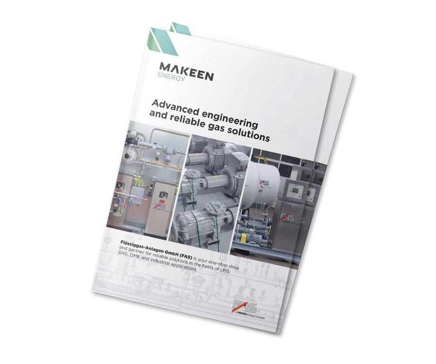 Et billede af en brochure om avanceret teknik og pålidelige gasløsninger