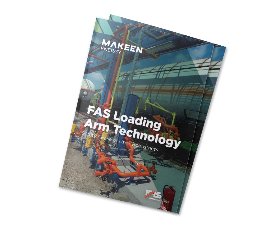 Et billede af en brochure med FAS-påfyldningsarmteknologi