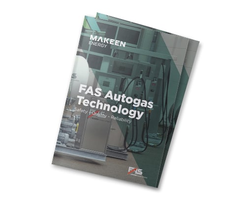 Et billede af en brochure om FAS Autogas