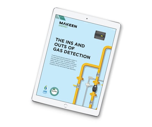 Et billede af en tablet med en e-bog om alt, hvad man skal vide om gasdetektering