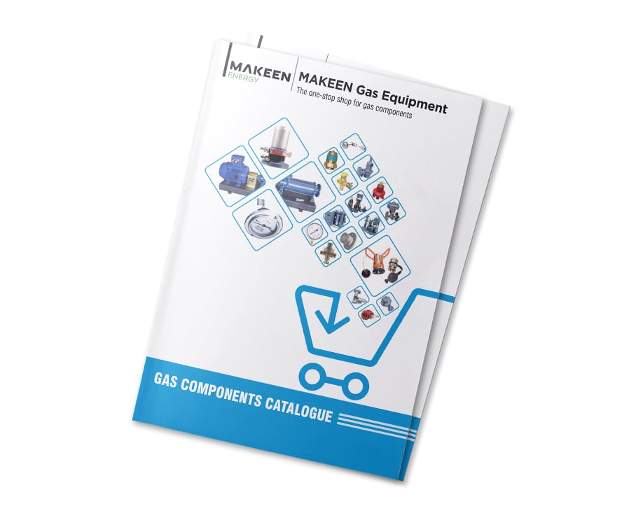 Et billede af en brochure om MAKEEN Gas Equipment 