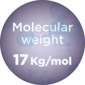 graphic telling the molecular weight of NH3 17 kg/mol